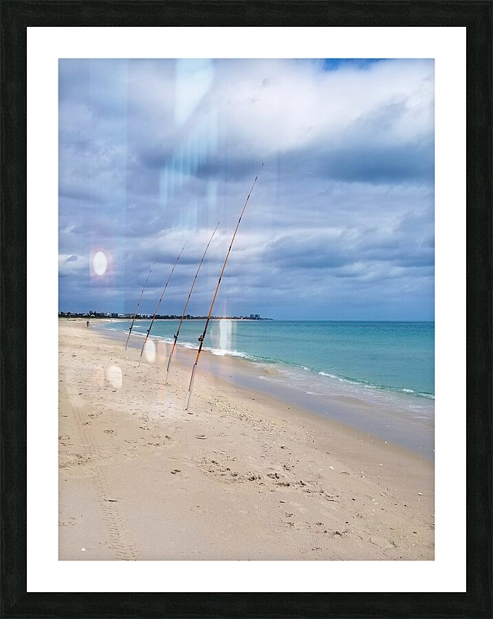 Shorefishing Picture Frame print