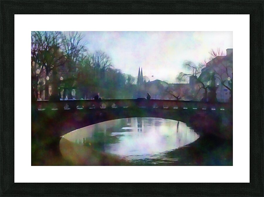 Across The Walking Bridge Picture Frame print