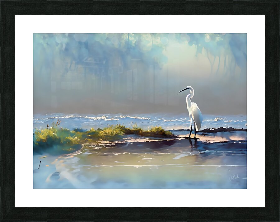 Rain At The Tidal Pool Picture Frame print