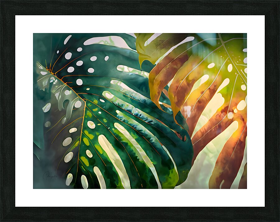 Philodendron Fronds I Picture Frame print