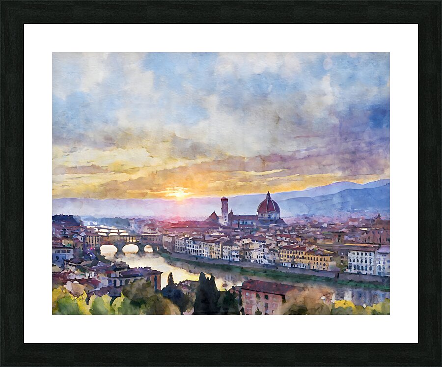 Florence Italy Skyline Picture Frame print
