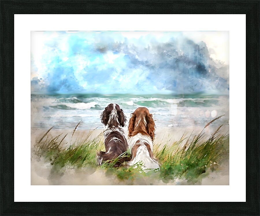 Dogone Good Beach Day Picture Frame print