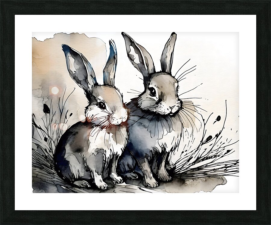 Bunny Buddies Picture Frame print