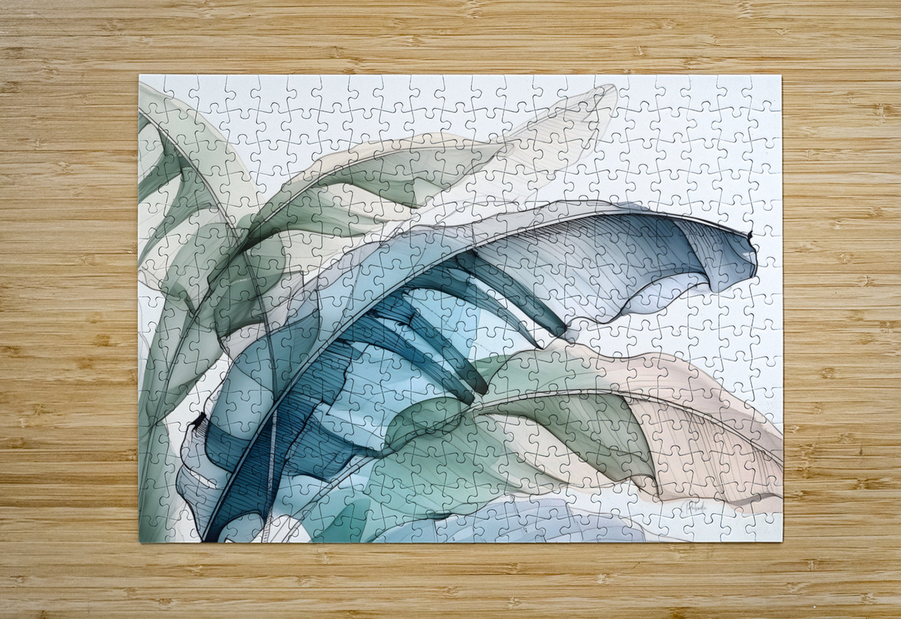 Banana Leaves Ink Wash III Pabodie Art Puzzle printing
