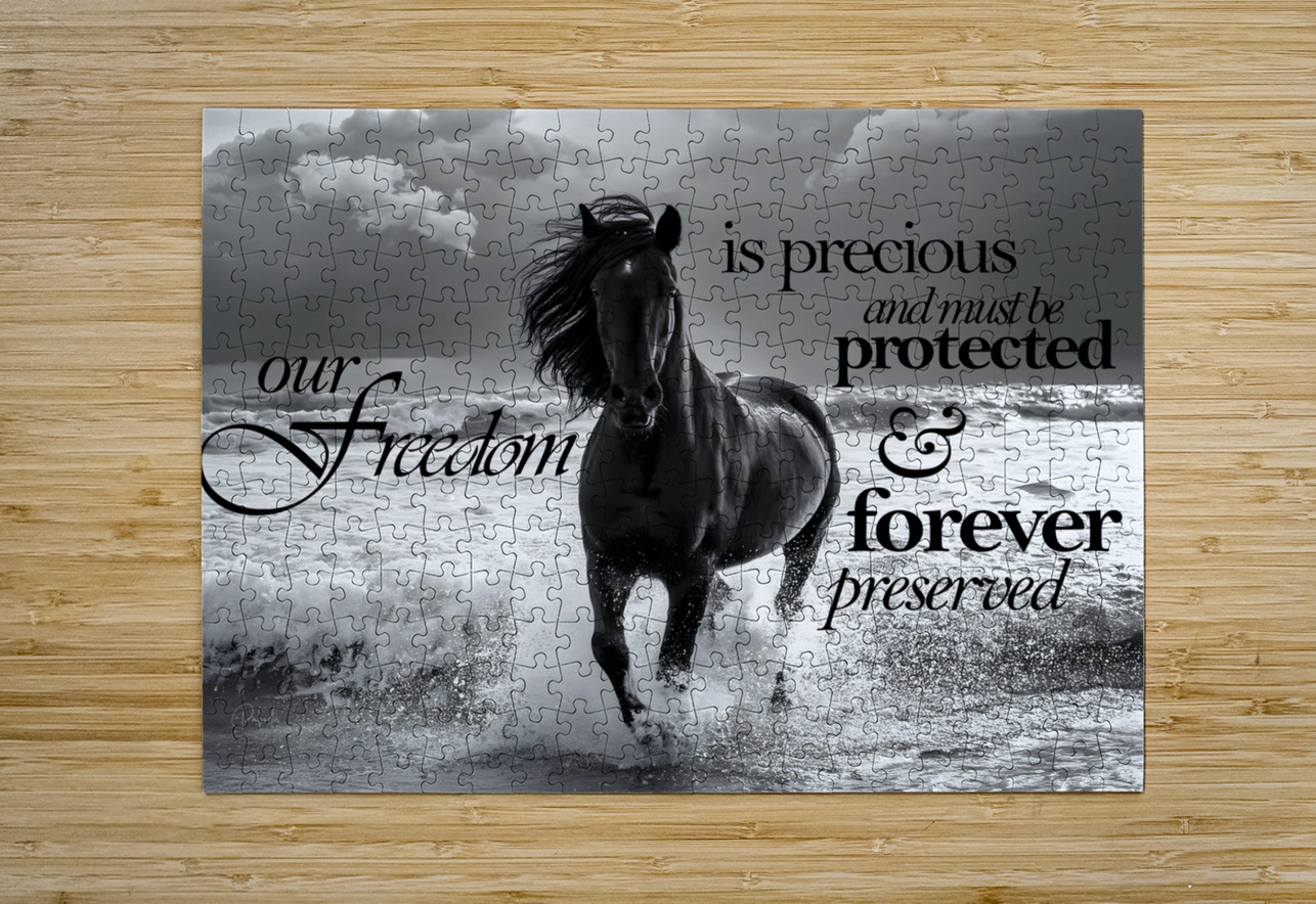 Freedom Horse Pabodie Art Puzzle printing