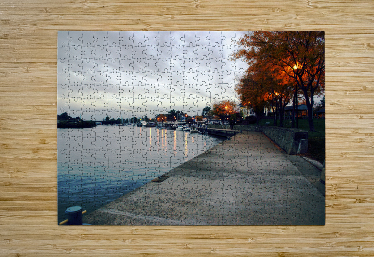 Dawn on the Huron River Pabodie Art Puzzle printing