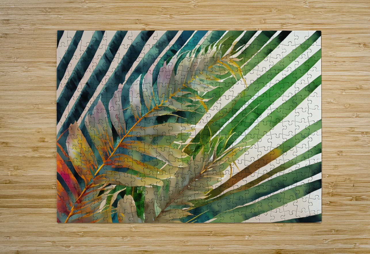 Tropical Palms I Pabodie Art Puzzle printing