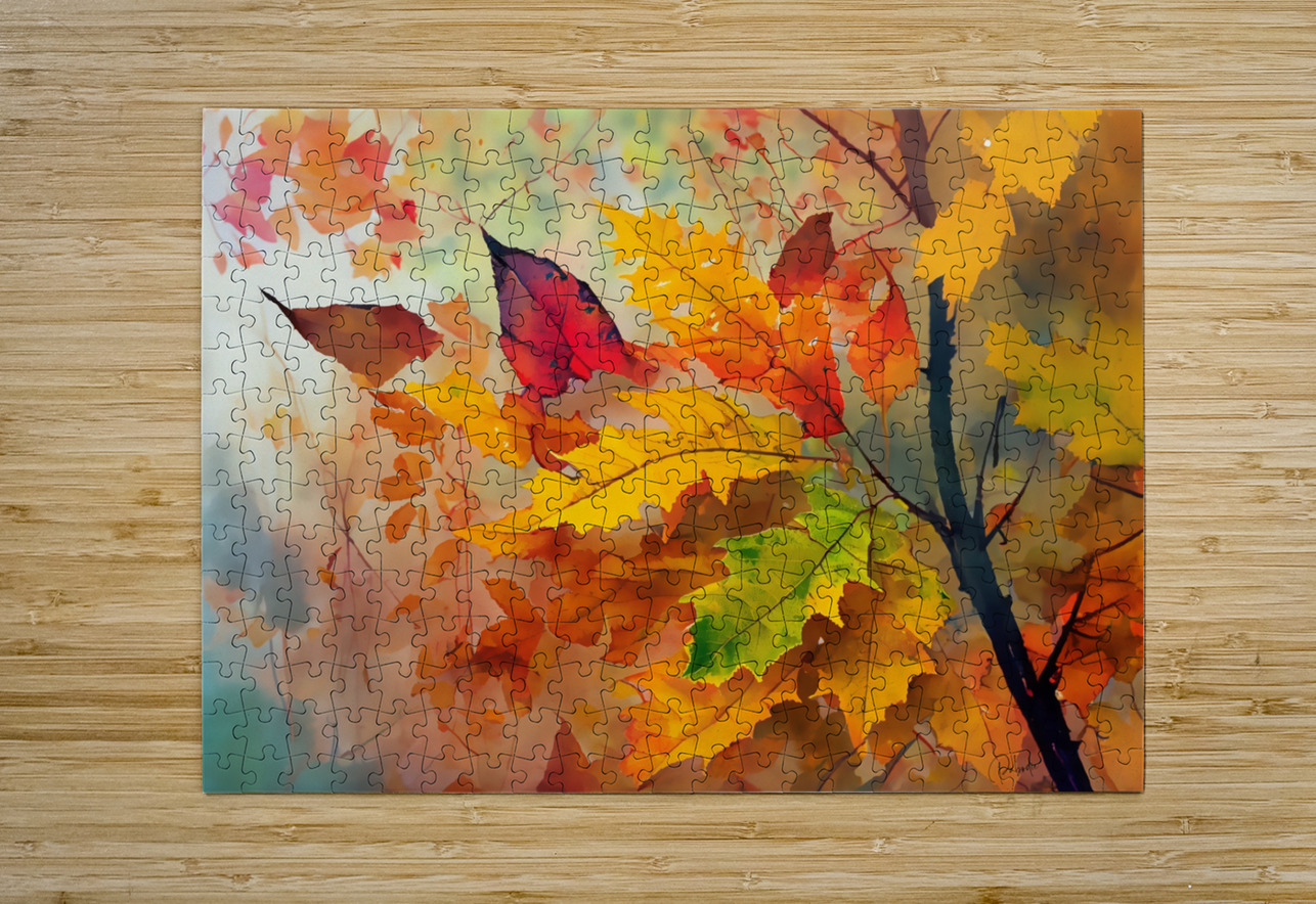 Fall Leaves in the Mist Pabodie Art Puzzle printing