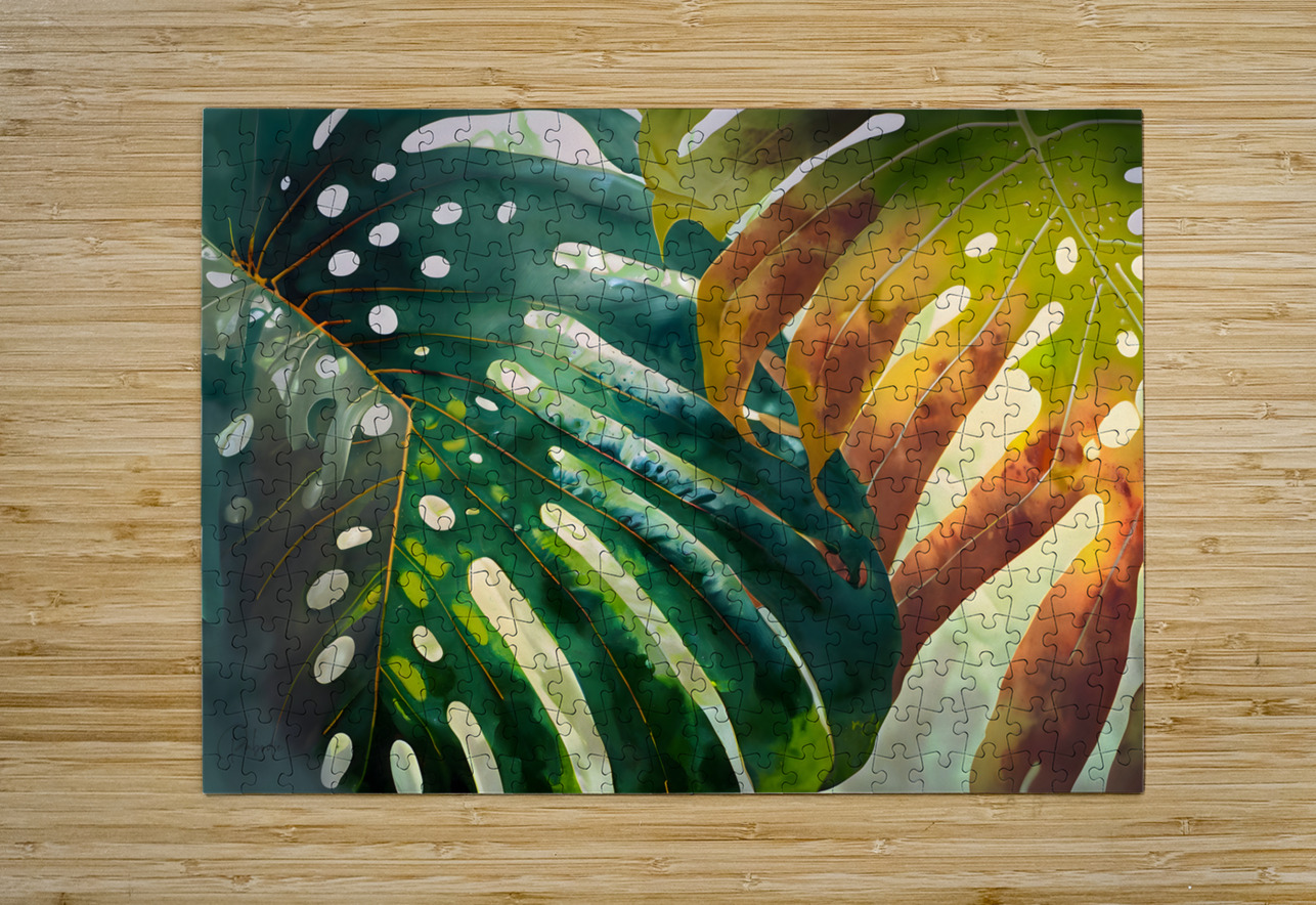Philodendron Fronds I Pabodie Art Puzzle printing