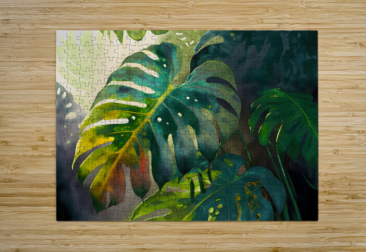 Philodendron Fronds II Pabodie Art Puzzle printing