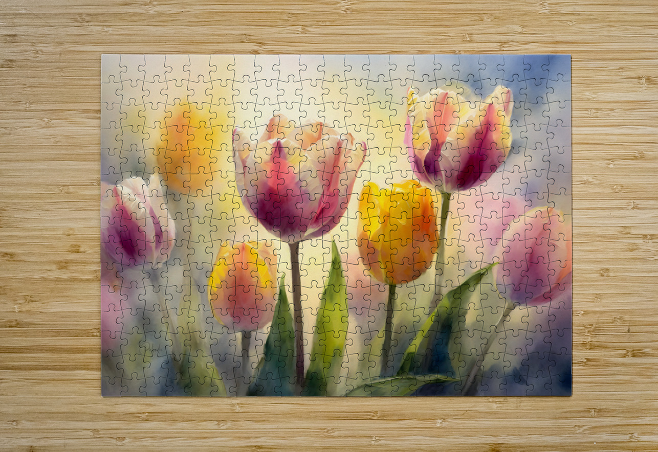 Luminous Tulips Pabodie Art Puzzle printing
