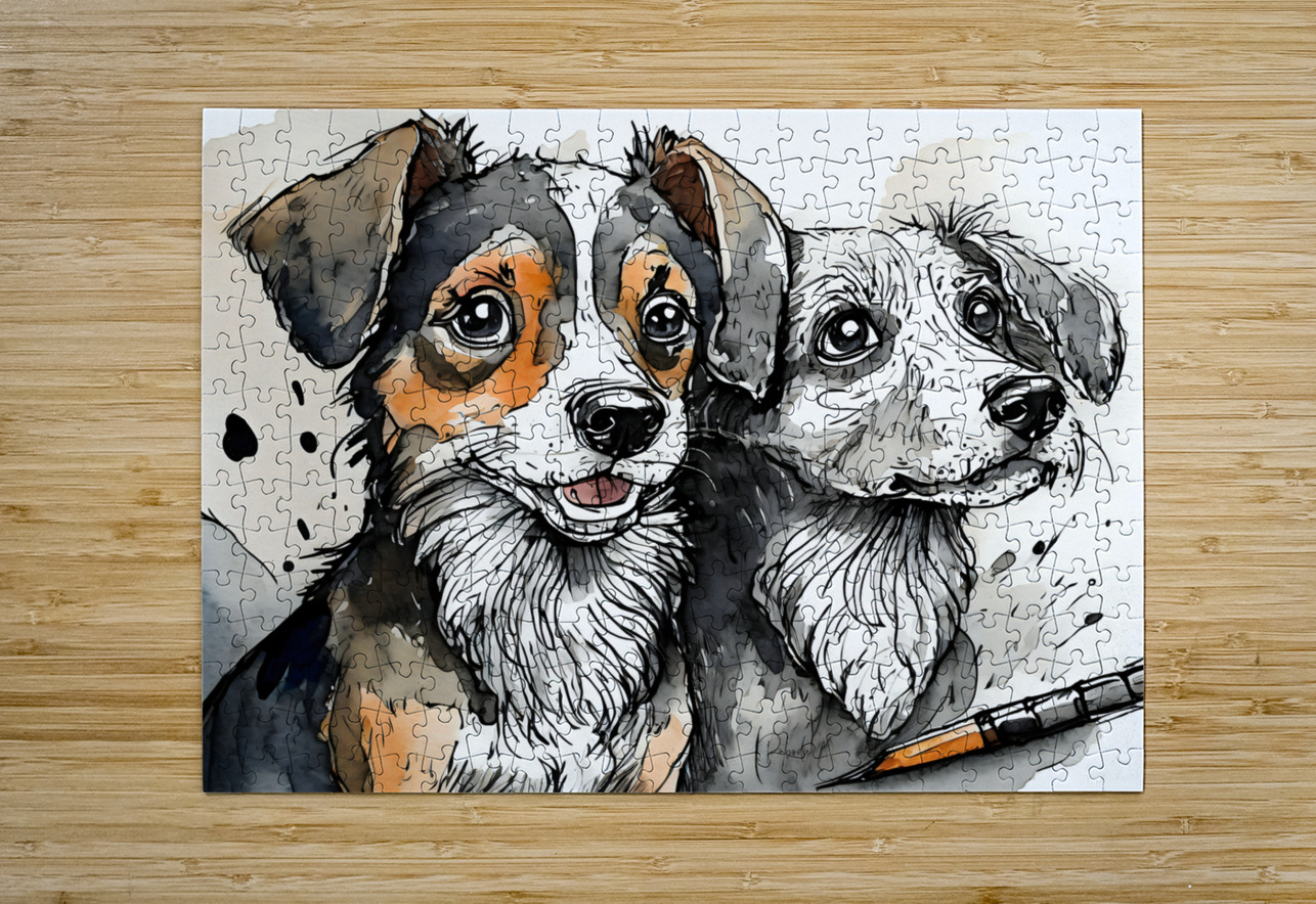 Puppy Pals Pabodie Art Puzzle printing