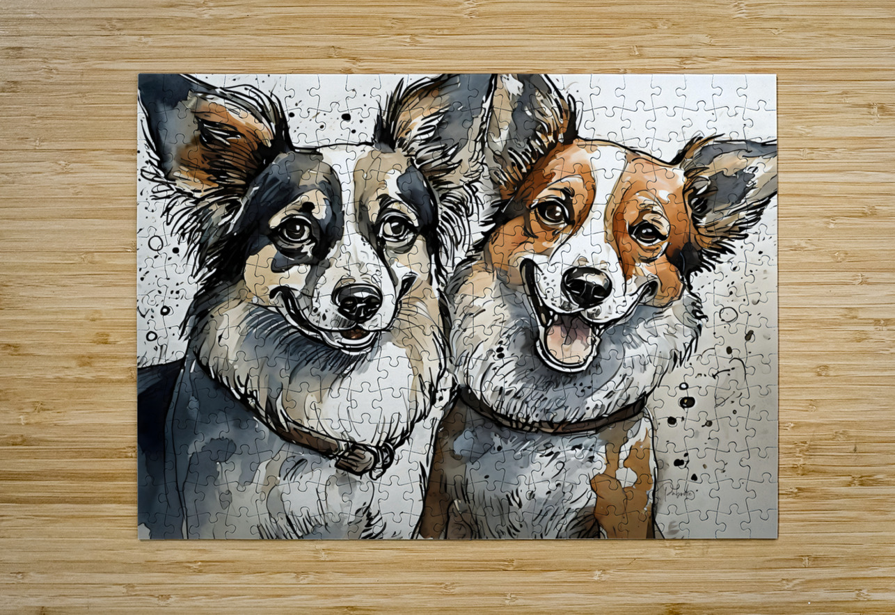 Barking Besties Pabodie Art Puzzle printing
