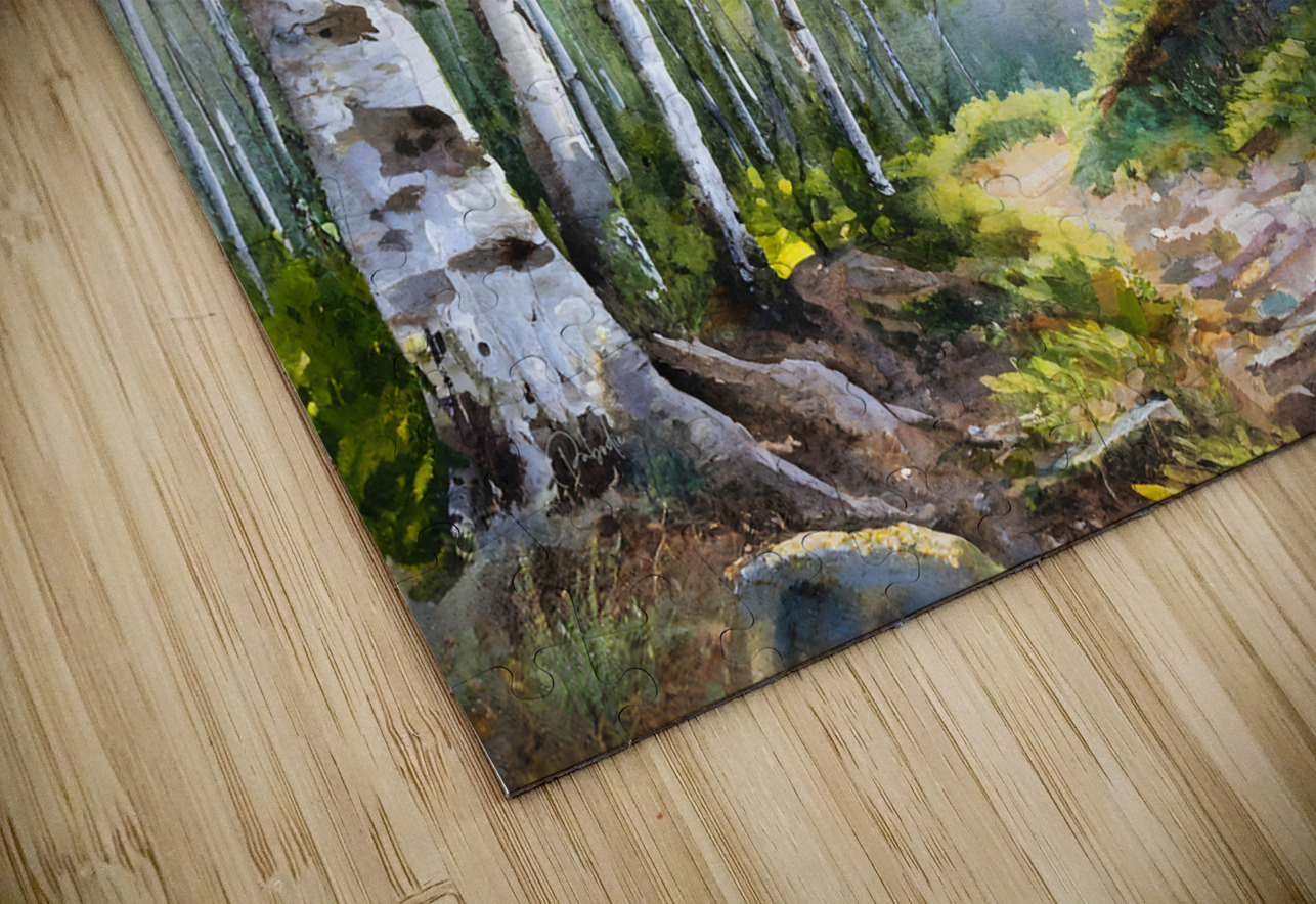 Path Through The Birches Pabodie Art Puzzle