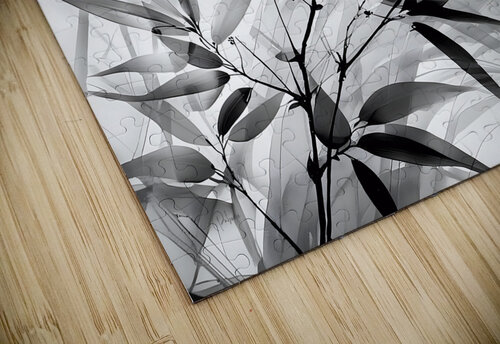 Black and White Bamboo Pabodie Art puzzle