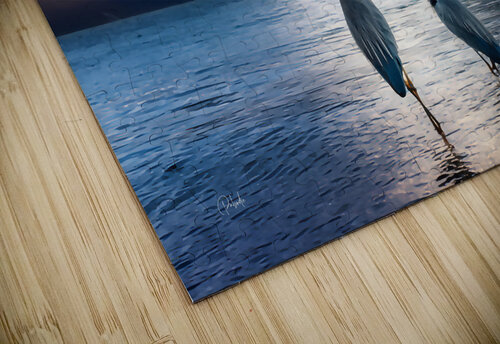 Blue Herons at Dawn Pabodie Art puzzle