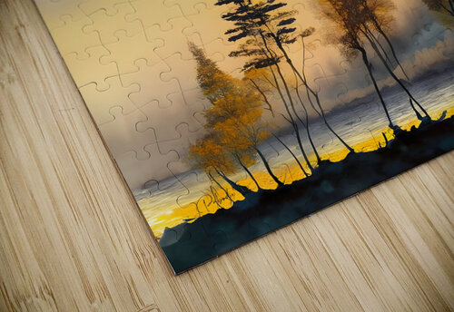 Golden Birches III Pabodie Art puzzle