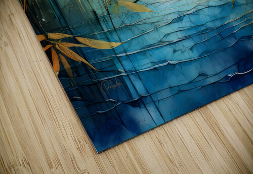 Mosiac Bamboo and Water Pabodie Art puzzle