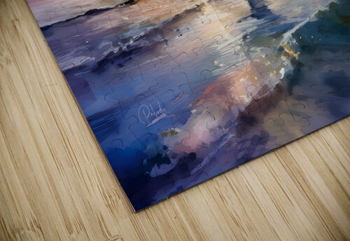 Egret Fishing Pabodie Art puzzle