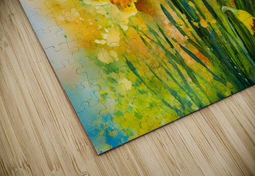 Bright Daffodills Pabodie Art puzzle