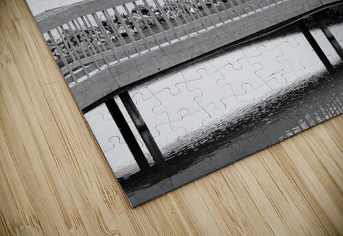 Sawmill Creek Wooden Bridge Pabodie Art puzzle