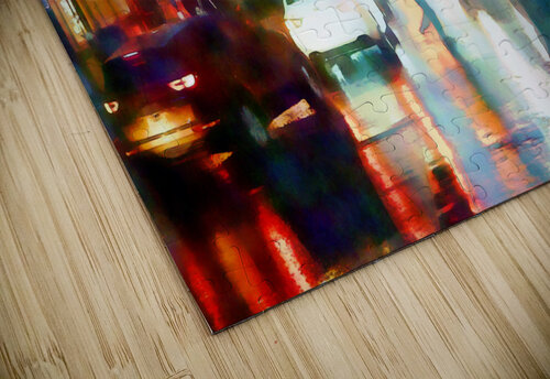 Reflections of New York CIty Streets In The Rain Pabodie Art puzzle