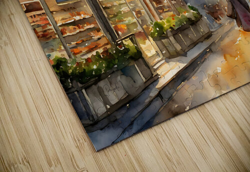 Street Shops in Paris Pabodie Art puzzle