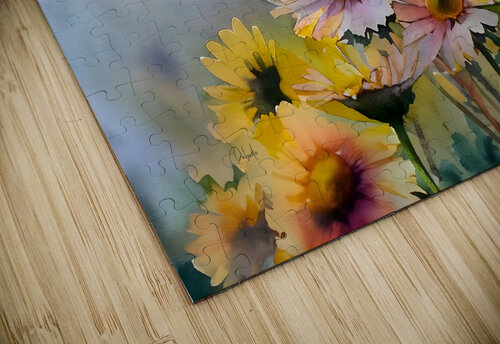 Barberton Daisies Watercolor Pabodie Art puzzle
