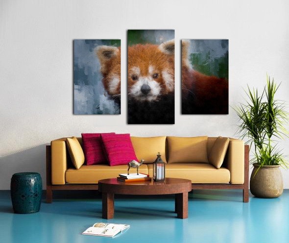 Red Panda Portrait Canvas print