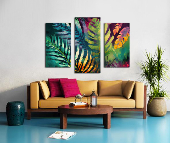 Tropical Palms IV Canvas print