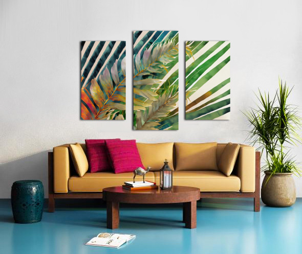 Tropical Palms I Canvas print