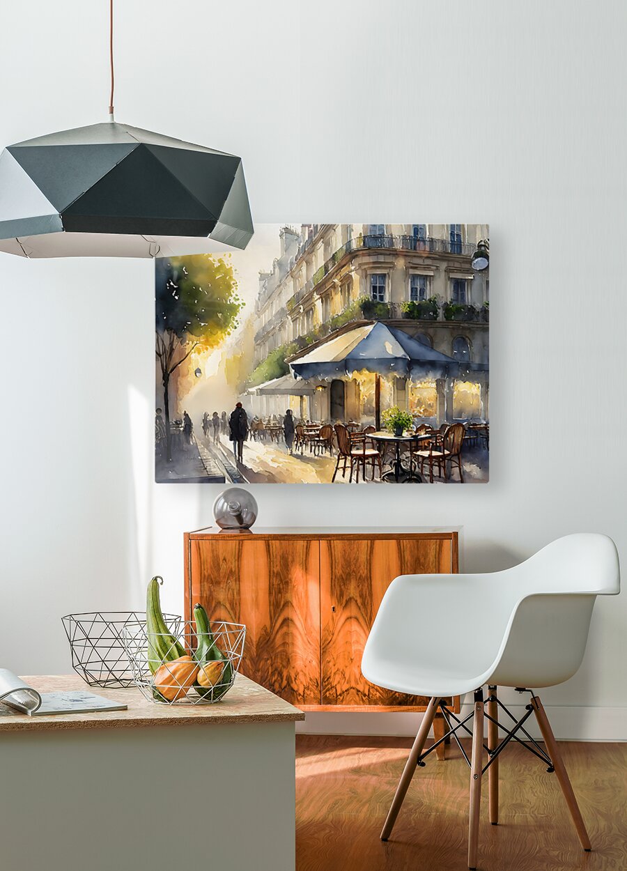 Paris Waking Up  HD Metal print with Floating Frame on Back