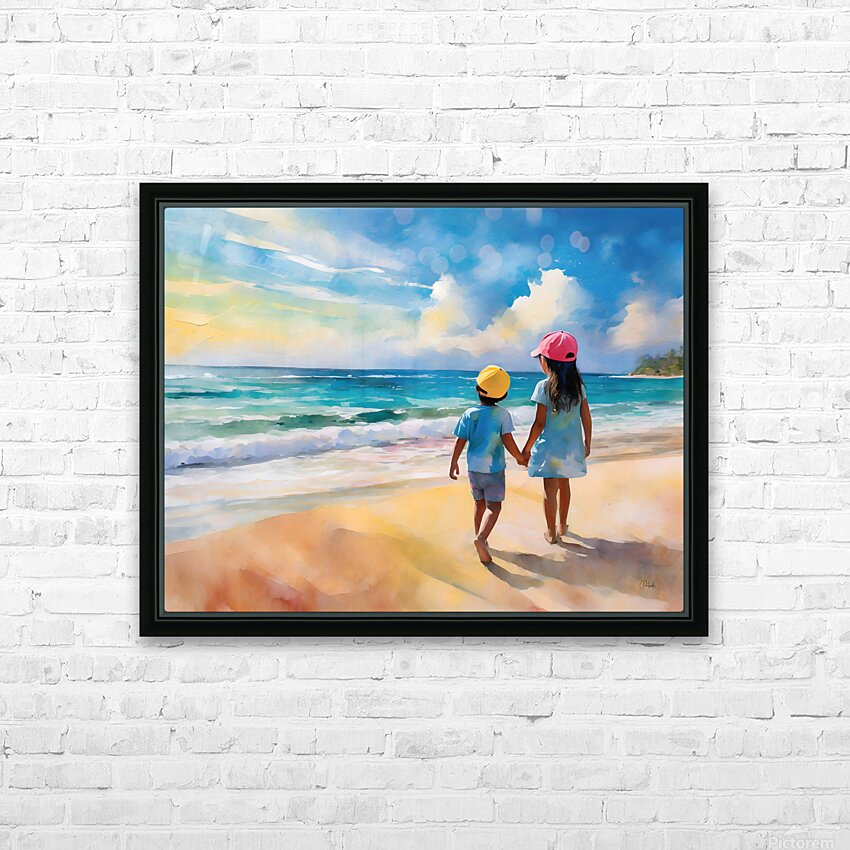 Big Sister and Me HD Sublimation Metal print with Decorating Float Frame (BOX)