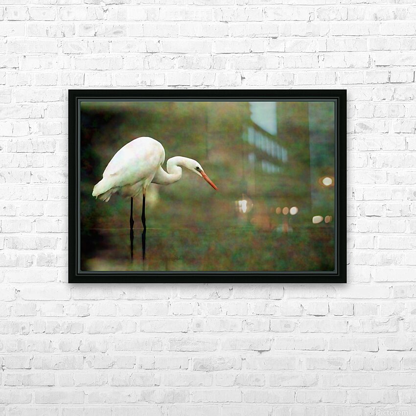 Egret HD Sublimation Metal print with Decorating Float Frame (BOX)