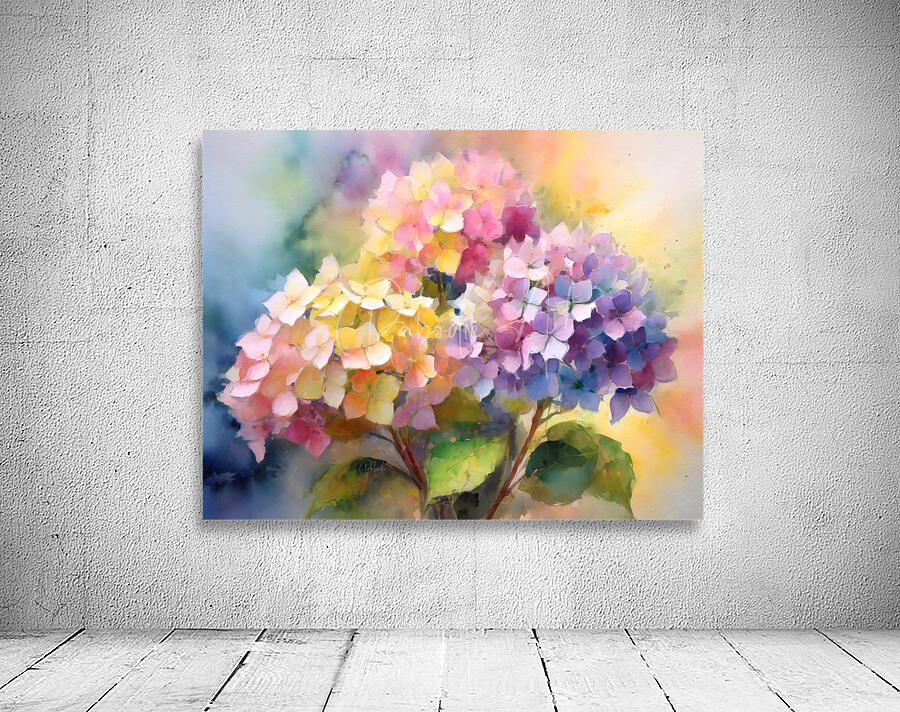 Hydrangea Blooms Wall Preview