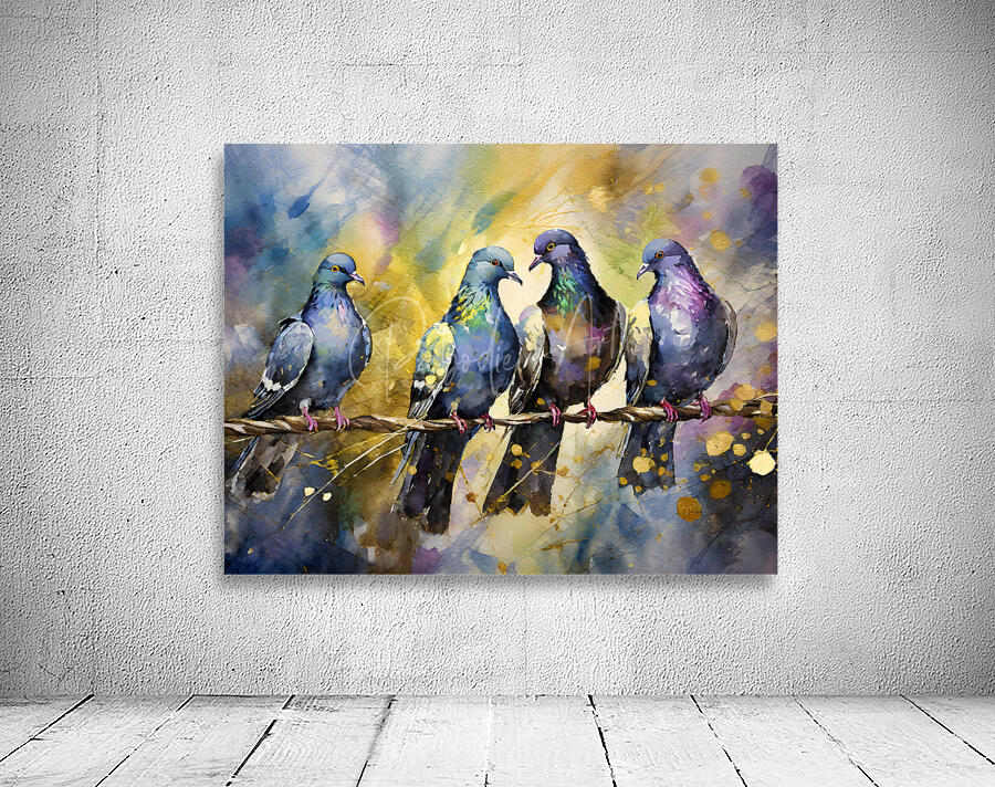 Pigeon Party by Pabodie Art