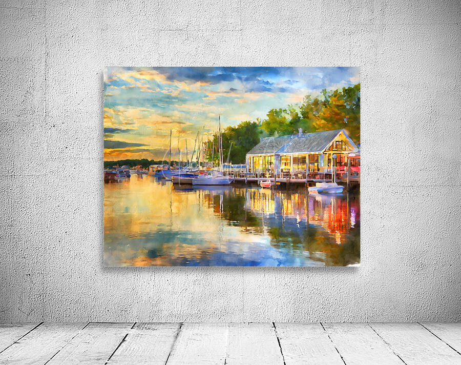 Riverside Dining in Vermilion Wall Preview