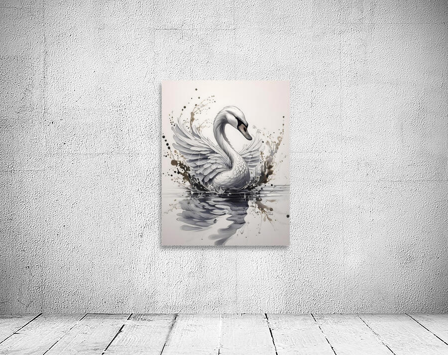 The Swan Ink Wash Wall Preview