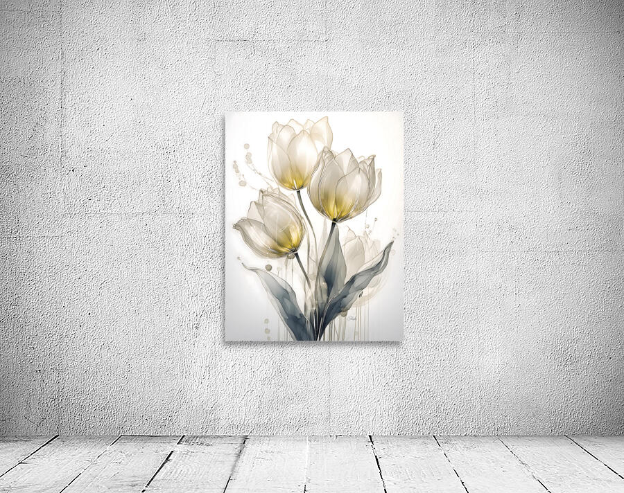 Golden Tulips Wall Preview