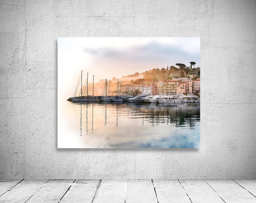 French Riviera Shoreline Reflections Wall Preview