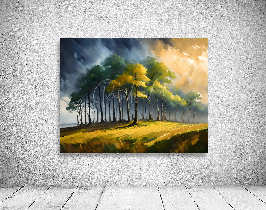 The Light Over The Tree Copse Wall Preview