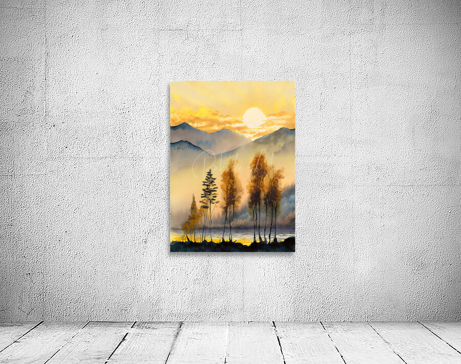 Golden Birches III Wall Preview