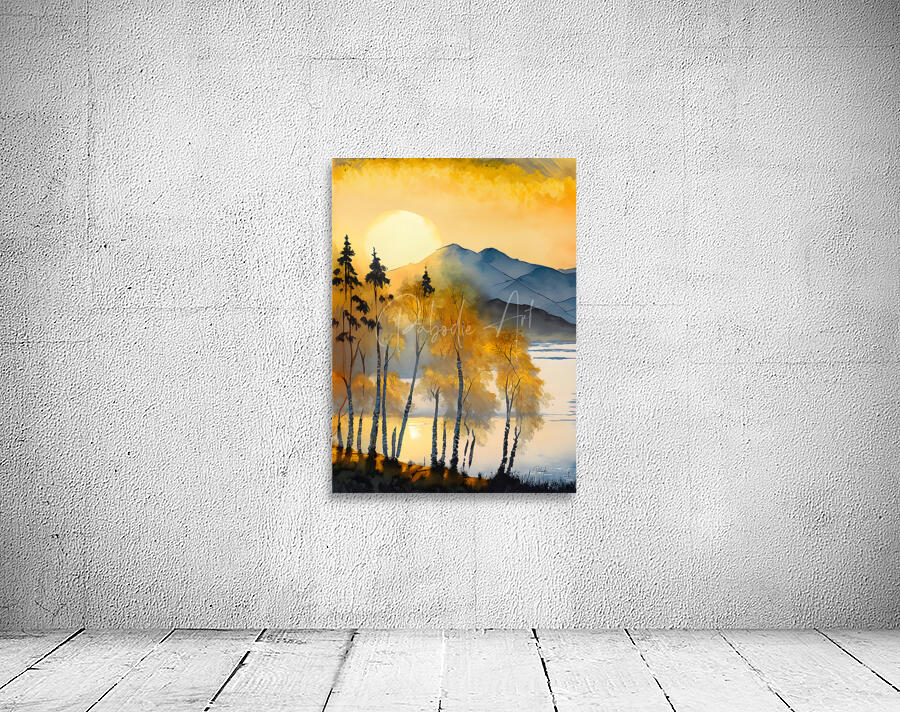 Golden Birches VII Wall Preview