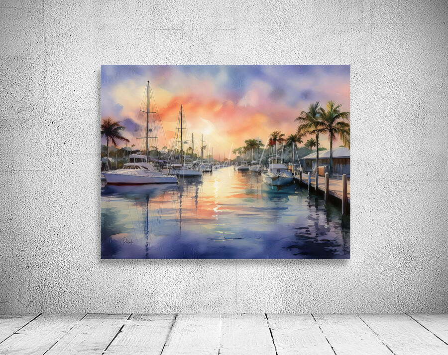 Sunset Along The Canal Wall Preview