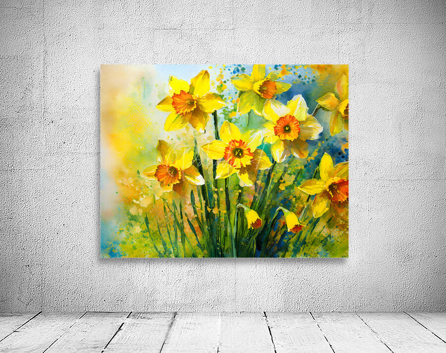 Bright Daffodills Wall Preview