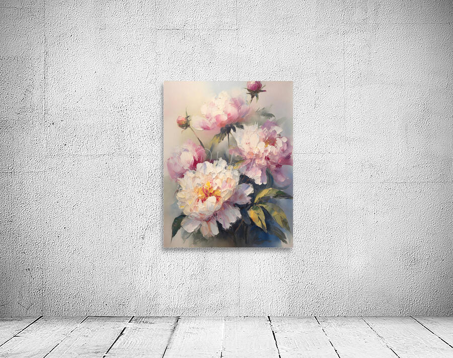 Painting Peonies Wall Preview