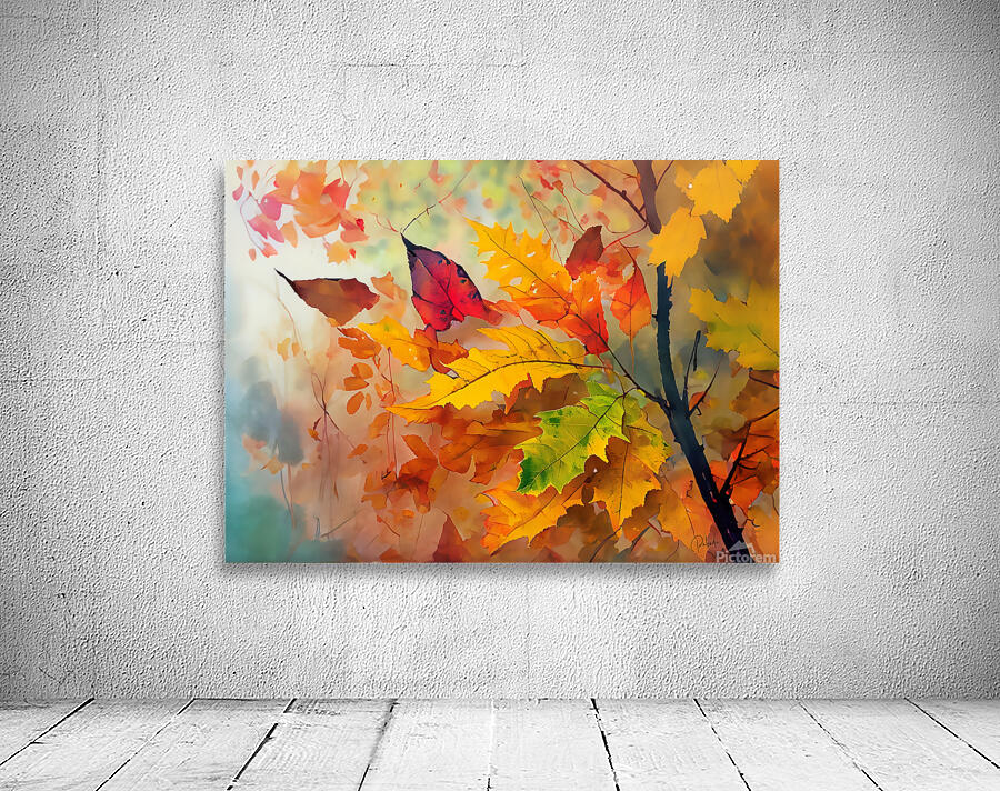 Fall Leaves in the Mist by Pabodie Art