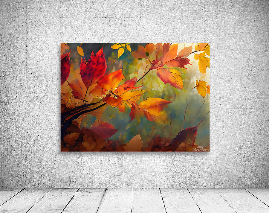 Fall Leaves in the Mist II by Pabodie Art