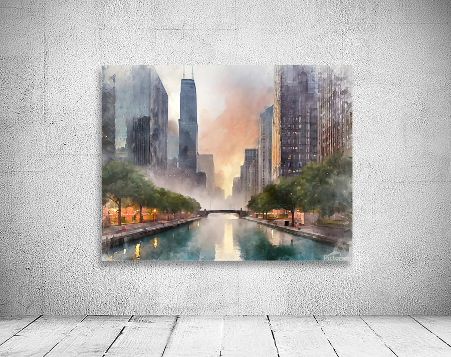 Chicago Riverwalk by Pabodie Art