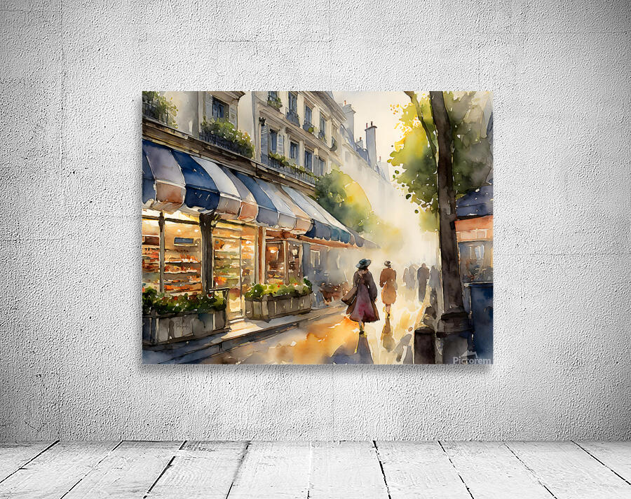 Street Shops in Paris by Pabodie Art